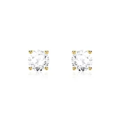 14K Gold Ohrstecker mit Brillanten BDE0022Di2015-14KGSL
