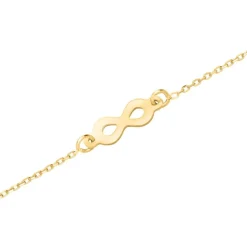 9K Goldarmband Infinity für Damen GB0019