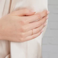 14K Goldring für Damen mit Brillant DR0506-G