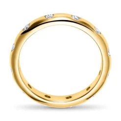 18K Goldring mit Diamanten, ca. 0,28 ct. DR0537-18KG
