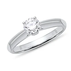 18K Weißgold Verlobungsring mit Diamanten, ca. 0,33 ct. VR0535-18KW-SL