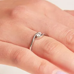 14K Weißgold Verlobungsring mit Diamant 0,25 ct. VR0229SL