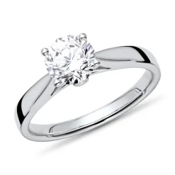 18K Weißgold Verlobungsring, Brillanten, ca. 0,73 ct. VR0534-18KW-SL