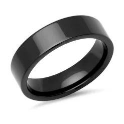 Keramik Ehering-Set mit schwarzer Oberfläche KR0028s