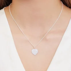 Kette Anhänger Gravur 925er Silber Brillant SP0836SLK