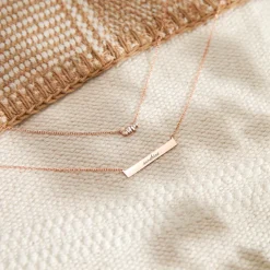 Kette 925er Silber rosévergoldet Gravur SN0377SL