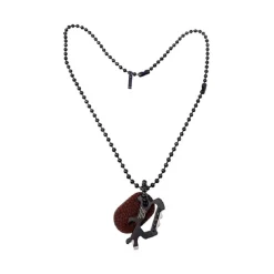 Kette Karakum für Herren aus Edelstahl, schwarz PJ.26566PSB/01