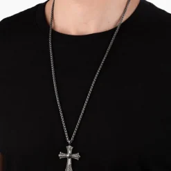 Kette Kudos für Herren mit Kreuz aus Edelstahl PEJGN2112821
