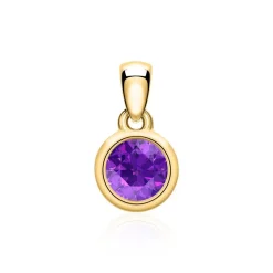 Kette mit Amethyst Anhänger aus 585er Gold BDP0033Am-14KGSLK