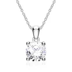Kettenanhänger aus 14K Weißgold mit Diamant BDP0035Di070-14KWSL