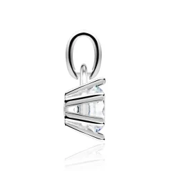 Kettenanhänger aus 14K Weißgold mit Diamant BDP0034Di070-14KWSL