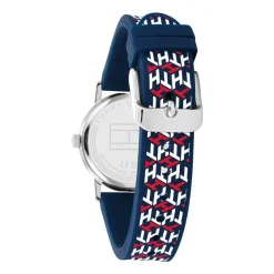 Kinder Armbanduhr aus Edelstahl mit Silikonband, blau 1720022