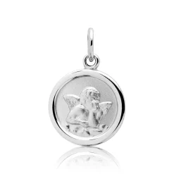 Kinderanhänger 925 Silber mit Engelsmuster KP0001