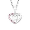 Kinderkette Herzen aus Sterlingsilber mit Zirkonia 2017951