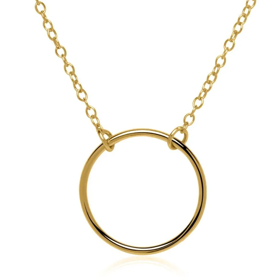 Kreiskette aus vergoldetem Sterlingsilber LSN0019