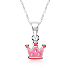 Kronen Anhänger aus 925er Silber für Mädchen KP0043SL