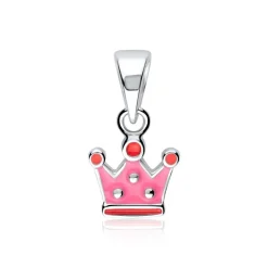 Kronen Kette aus 925er Silber für Mädchen KP0043SLK