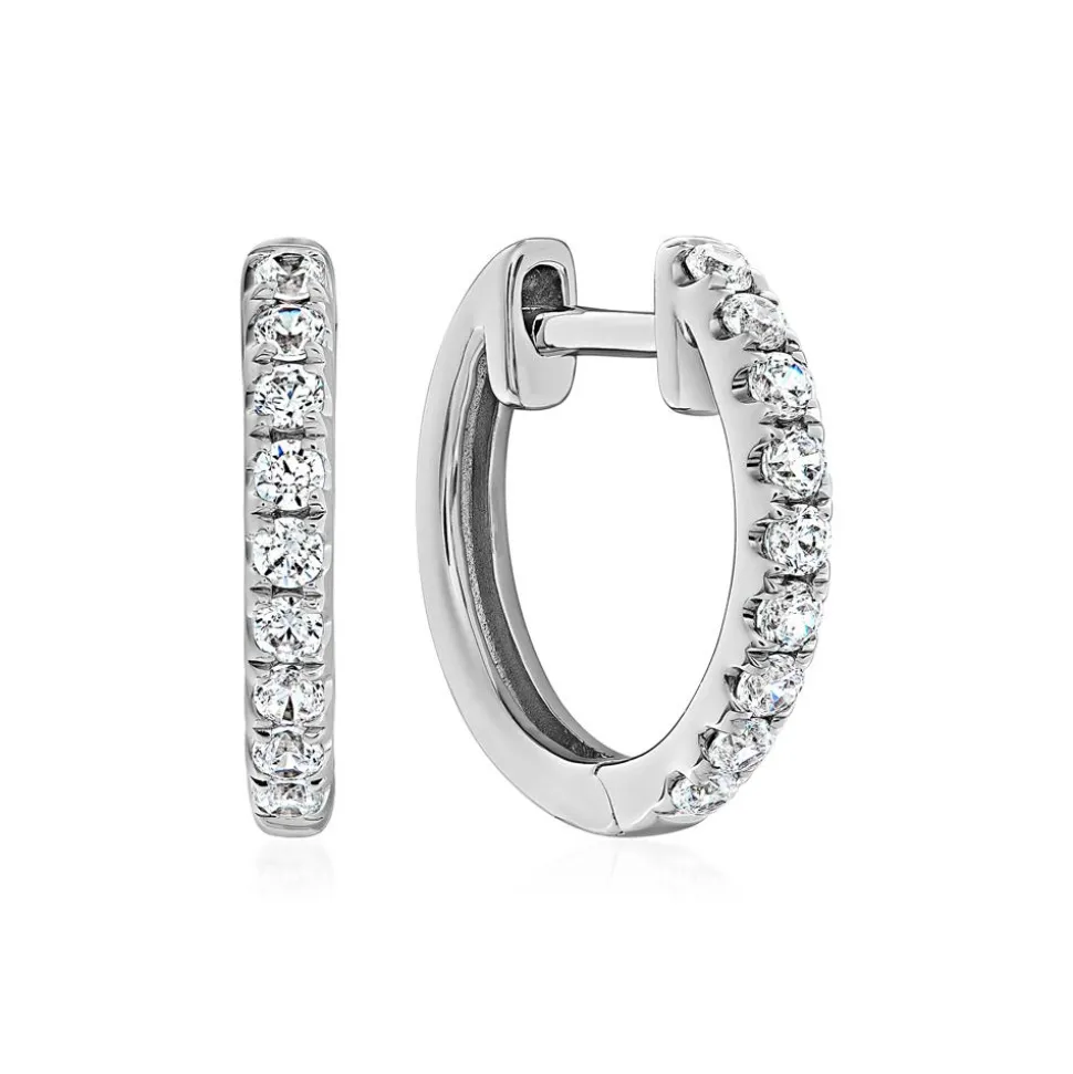 Lab Diamant Ohrringe für Damen aus Weißgold oder Platin BDE0043LG-WSL