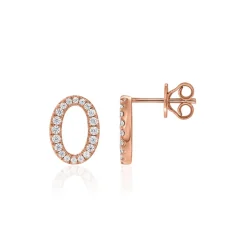 Lab Grown Diamant Ohrstecker für Damen aus Roségold BDE0049LG-RSL