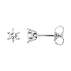 Lab grown Diamant Ohrstecker aus 14K Weißgold für Damen BDE0028LG-14KWSL