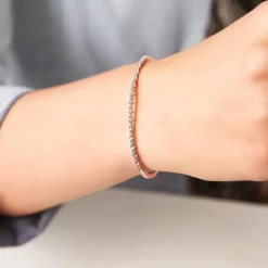 Lab grown Diamantarmreif für Damen aus Roségold BDB0025LG-RSL