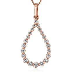 Lab grown Diamantkette für Damen aus Roségold BDP0052LG-RSLK