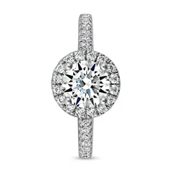 Lab grown Diamantring aus Weißgold oder Platin BDR0023LG-WSL