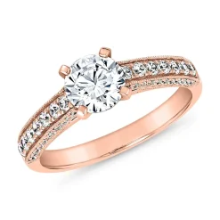 Lab grown Diamantring aus Roségold für Damen BDR0006LG-RSL