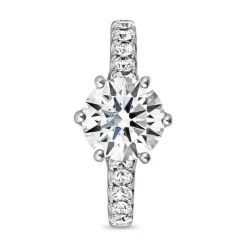 Lab grown Diamantring aus Weißgold oder Platin BDR0018LG-WSL