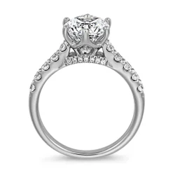 Lab grown Diamantring aus Weißgold oder Platin BDR0018LG-WSL