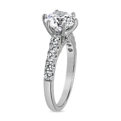 Lab grown Diamantring aus Weißgold oder Platin BDR0018LG-WSL