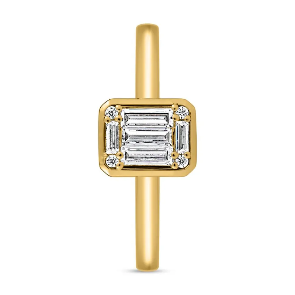 Lab-grown Diamantring aus Gelbgold BDR0037LG-GSL