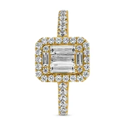 Lab-grown Diamantring aus Gelbgold BDR0044LG-GSL