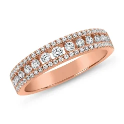 Lab-grown Diamantring aus Roségold für Damen BDR0046LG-RSL