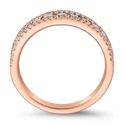 Lab-grown Diamantring aus Roségold für Damen BDR0046LG-RSL
