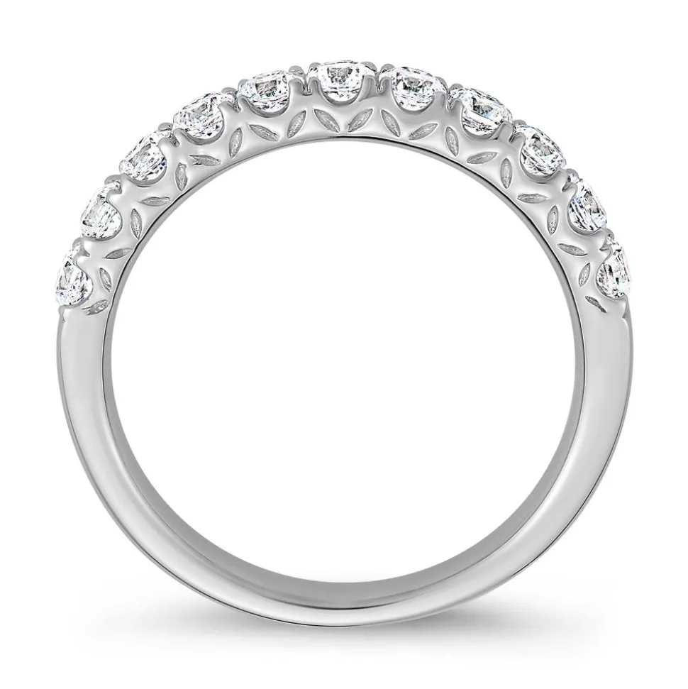 Lab-grown Diamantring aus Weißgold oder Platin BDR0047LG-WSL