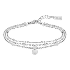 Layerarmband Iris für Damen aus Edelstahl, Glassteine 1580331