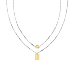 Layerkette für Damen aus Edelstahl, gravierbar THN0132SL