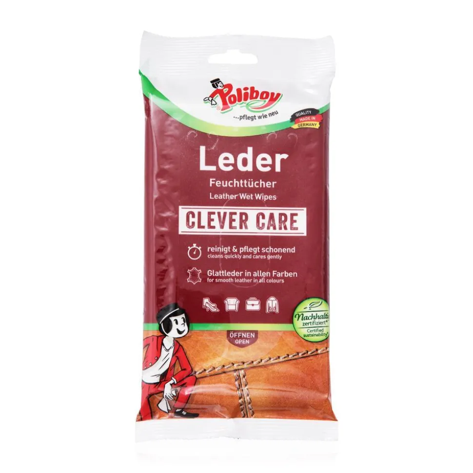 Leder Feuchttücher für Reinigung und Pflege PF0006