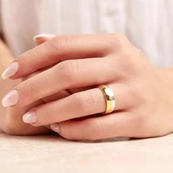 Matt glänzender Silberring Zirkonia Wellenform R8535czSL