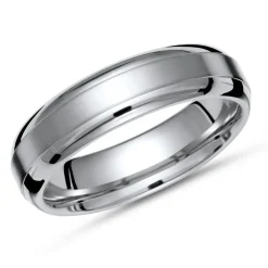 Matter Ring Titan mit polierten Kanten in 6mm TR0067SL