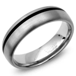 Matter Titanring mit Lackeinlage 6mm TR0098SL