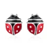 Mädchen Ohrstecker Marienkäfer aus 925er Silber KE0153