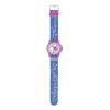 Mädchenuhr Delfin mit Textilarmband, blau, pink 280375001