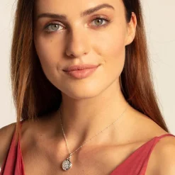 Medaillon Kette Tree of Love aus Sterlingsilber KE1831-001-21-L45v