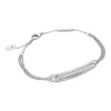 Mehrreihiges Armband aus 925er Silber mit Zirkonia ESBR00351117