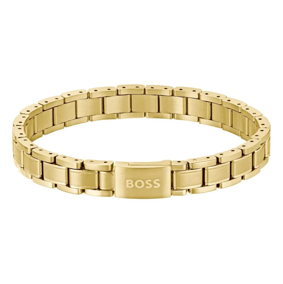 Metal Link Essentials Gravurarmband, Edelstahl, IP Gold 1580711