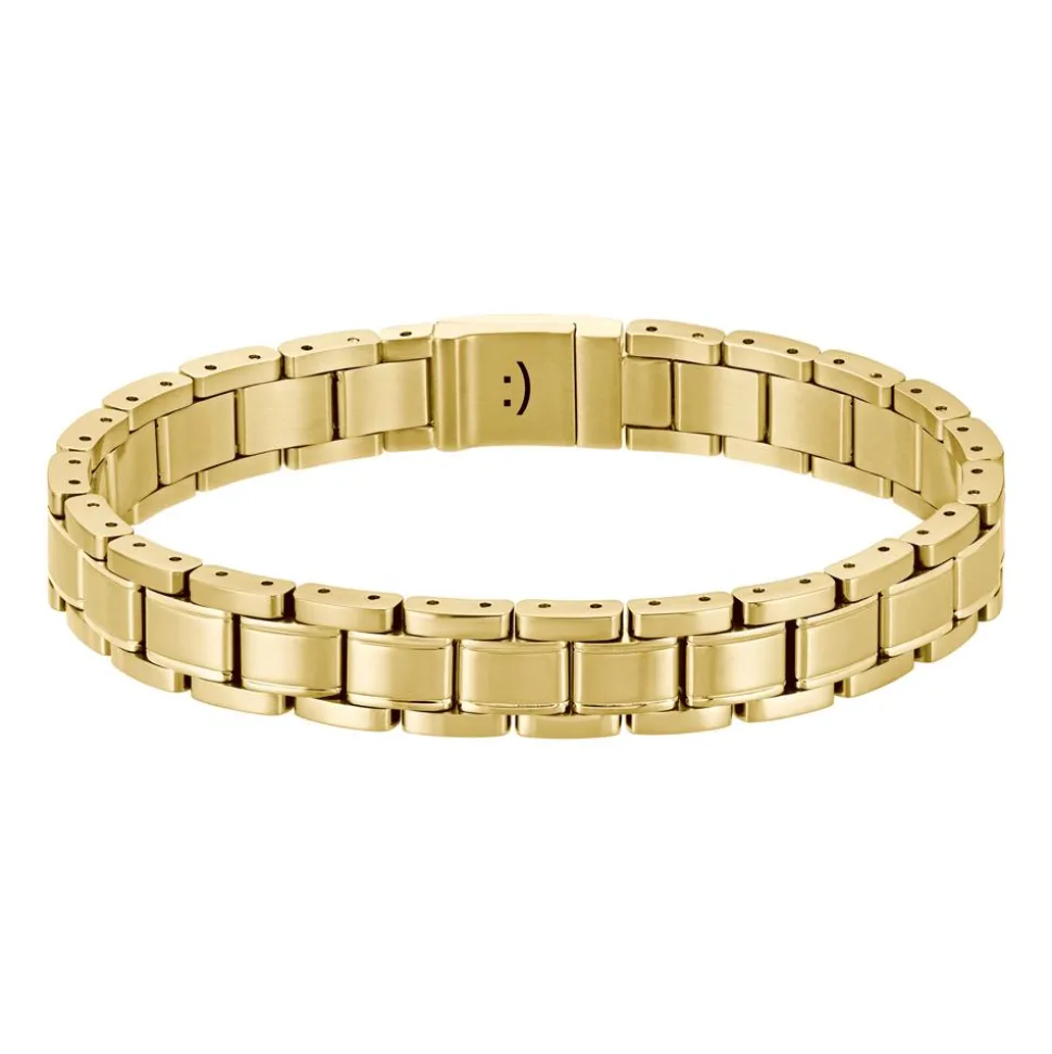 Metal Link Essentials Gravurarmband, Edelstahl, IP Gold 1580711