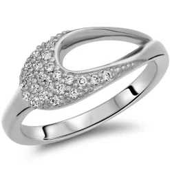 Moderner 925 Silberring Zirkonia SR0205SL