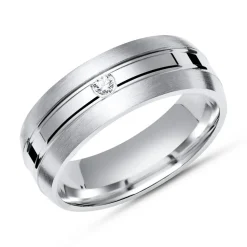 Moderner Ring 925 Silber mit Zirkonia 6mm R8504czSL